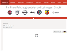 Tablet Screenshot of panpneu.at